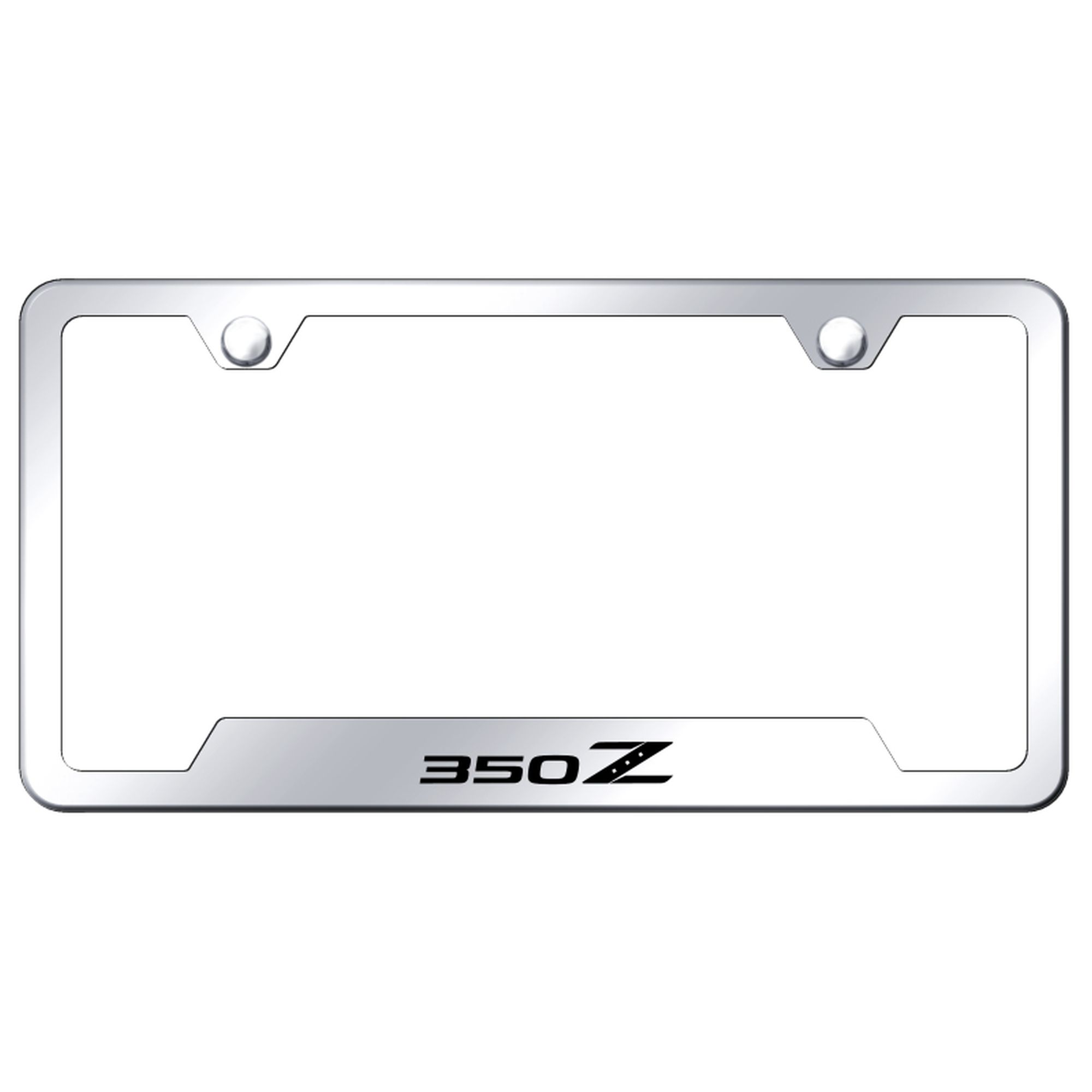 Nissan 350Z Laser Etched Logo Cut-Out License Plate Frame - Picture 7 of 12