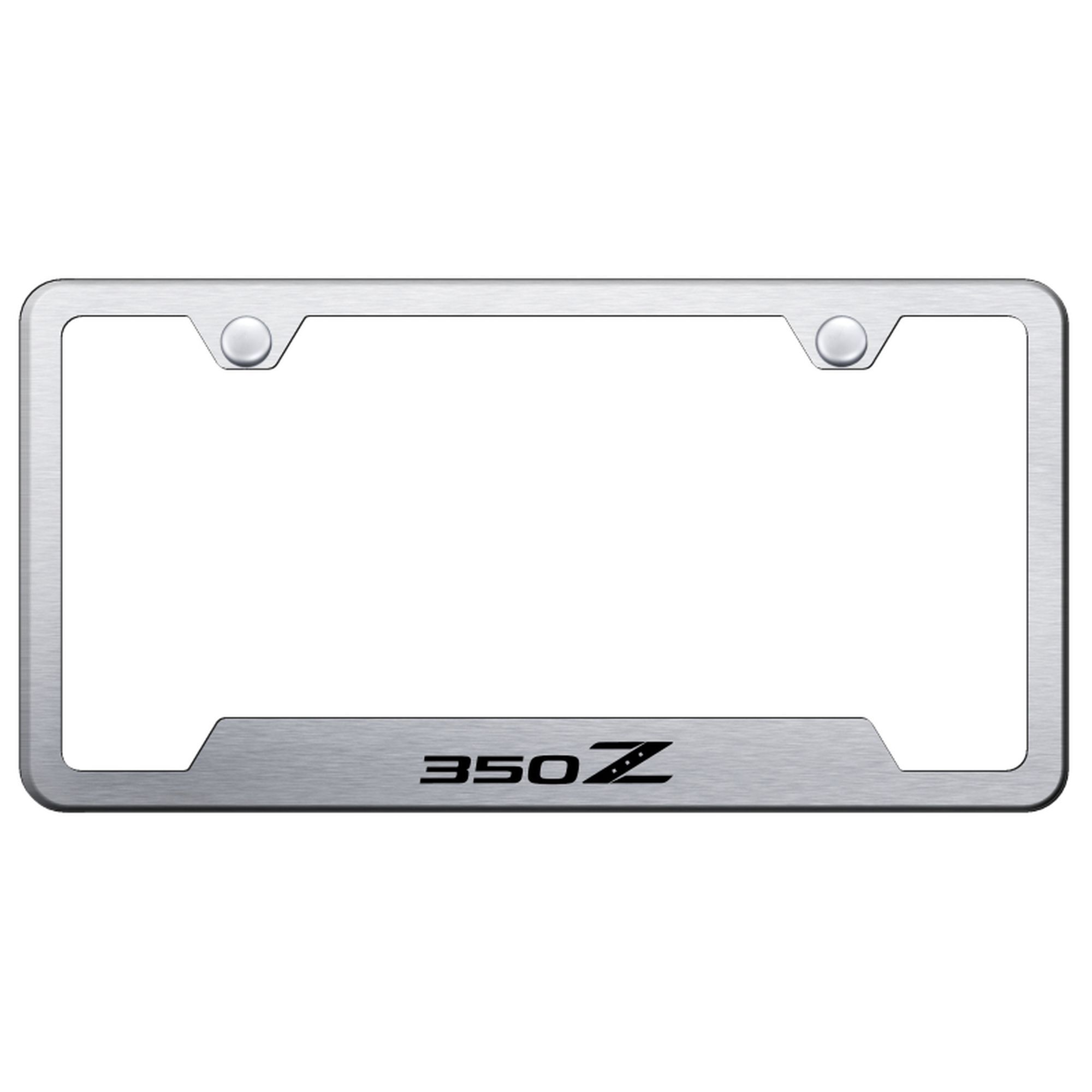 Nissan 350Z Laser Etched Logo Cut-Out License Plate Frame - Picture 4 of 12