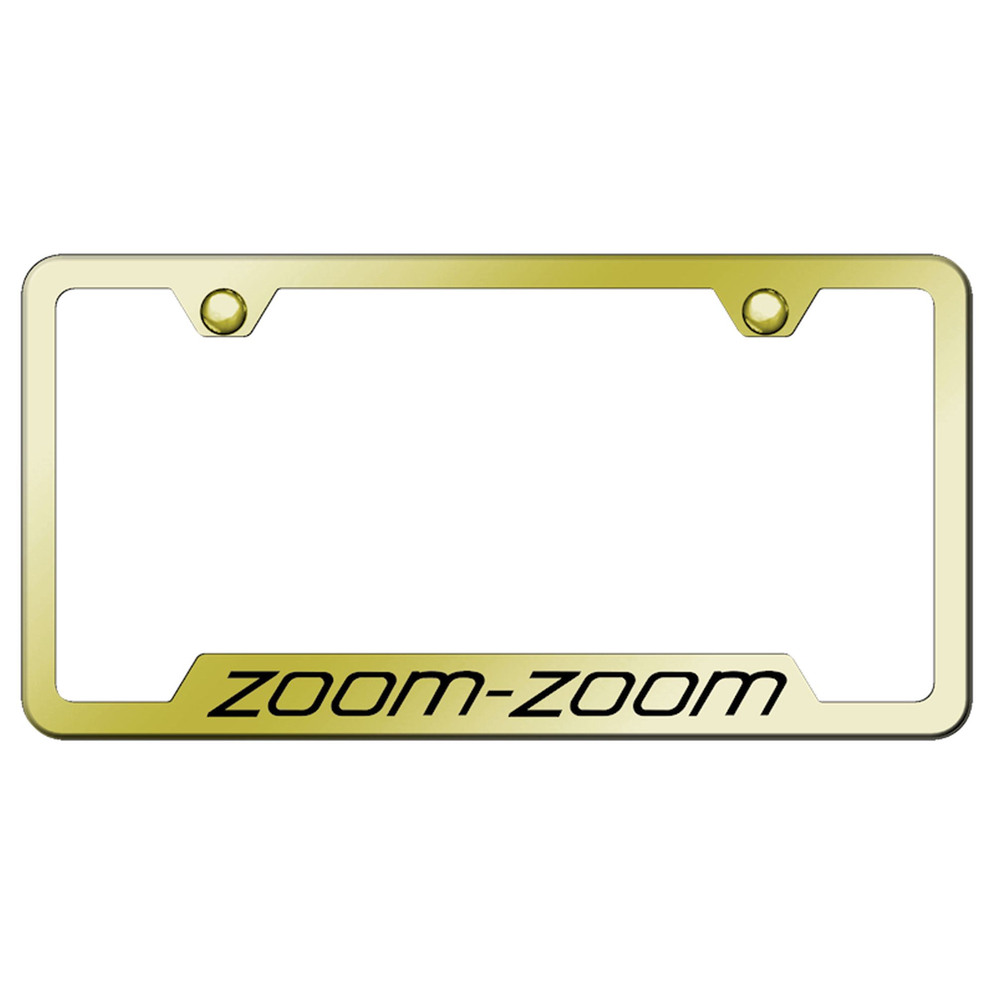 Mazda Zoom-Zoom Laser Etched Logo Cut-Out License Plate Frame - Picture 7 of 9