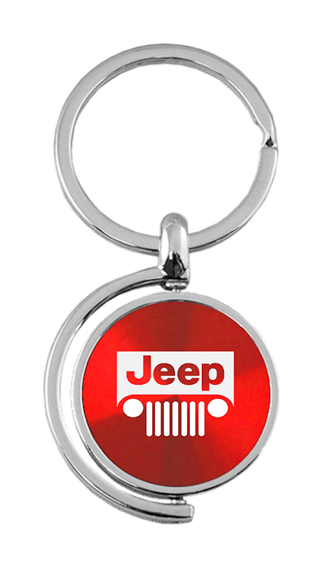 Jeep Grill Spinner Key Fob (Red) - Picture 1 of 1