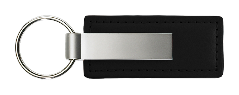 Plain Rectangular Leather Key chain - Picture 3 of 11