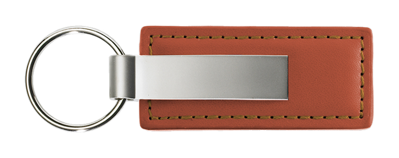 Plain Rectangular Leather Key chain - Picture 5 of 11