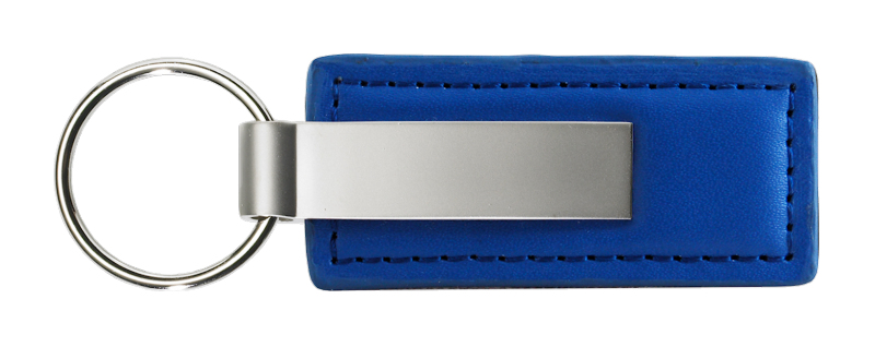 Plain Rectangular Leather Key chain - Picture 4 of 11