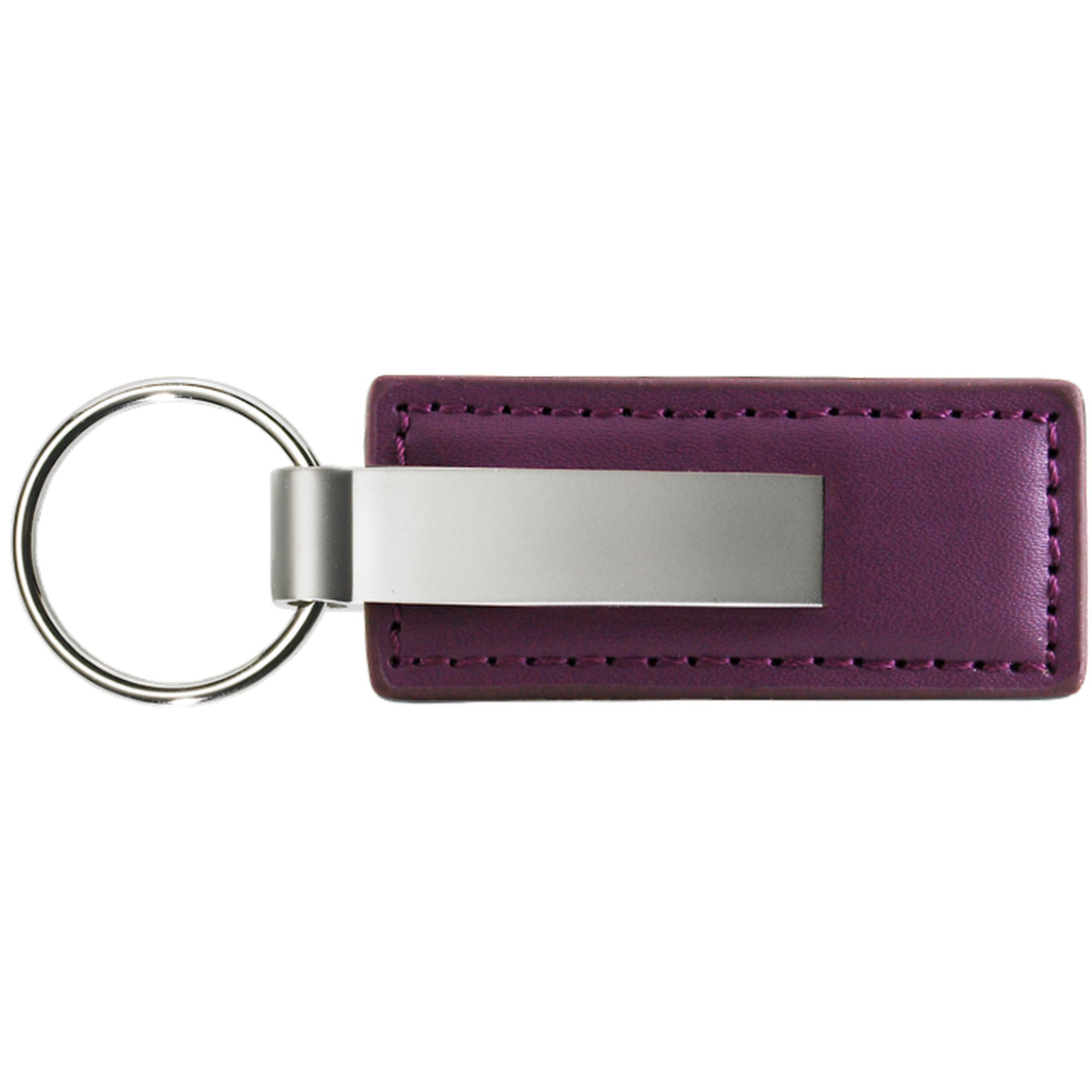Plain Rectangular Leather Key chain - Picture 10 of 11