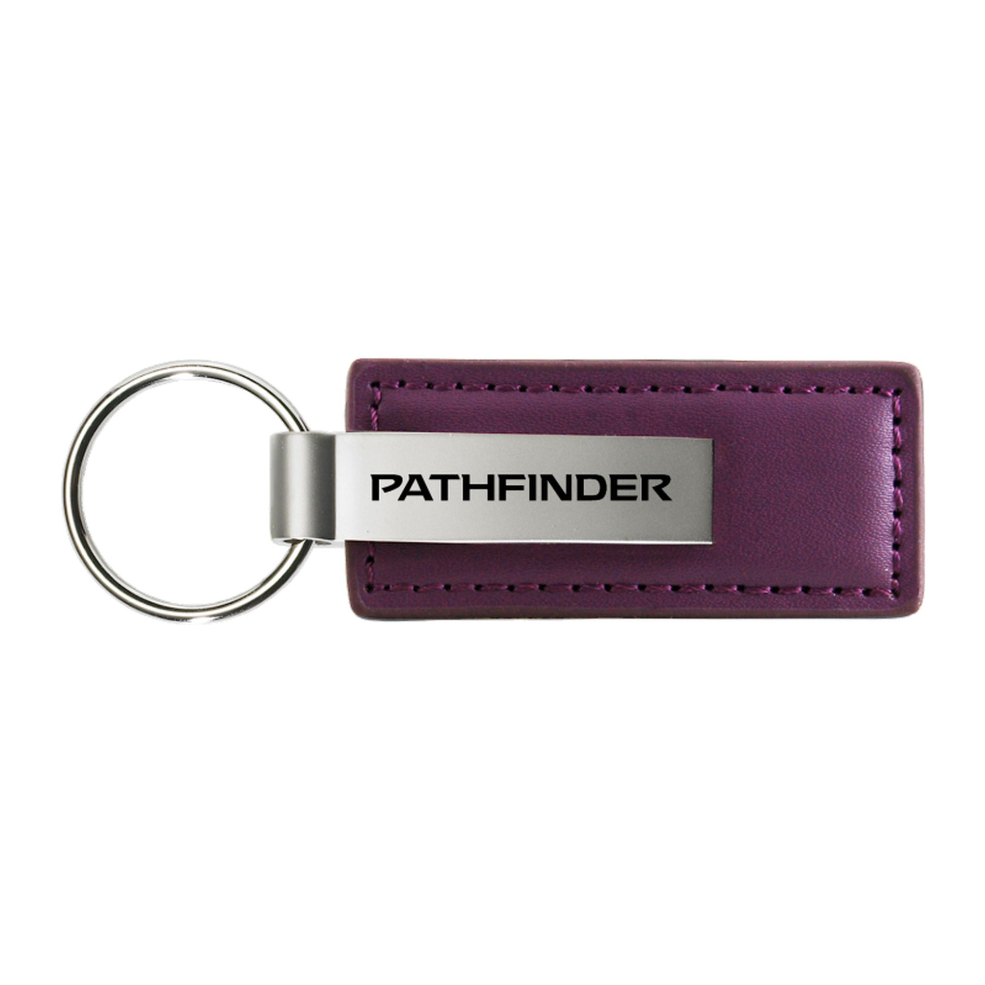 Nissan Pathfinder Rectangular Leather Key chain - Picture 9 of 10