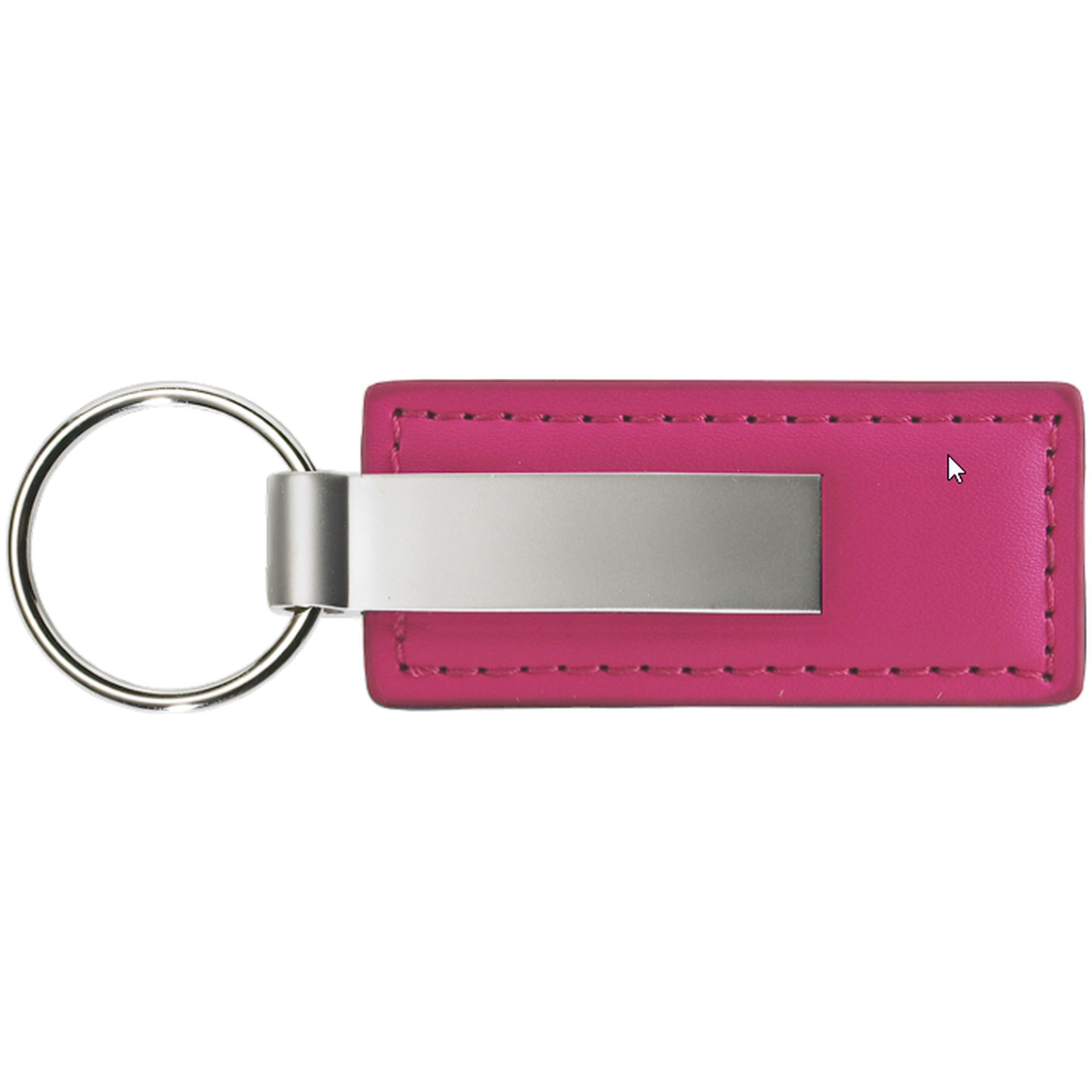 Plain Rectangular Leather Key chain - Picture 9 of 11