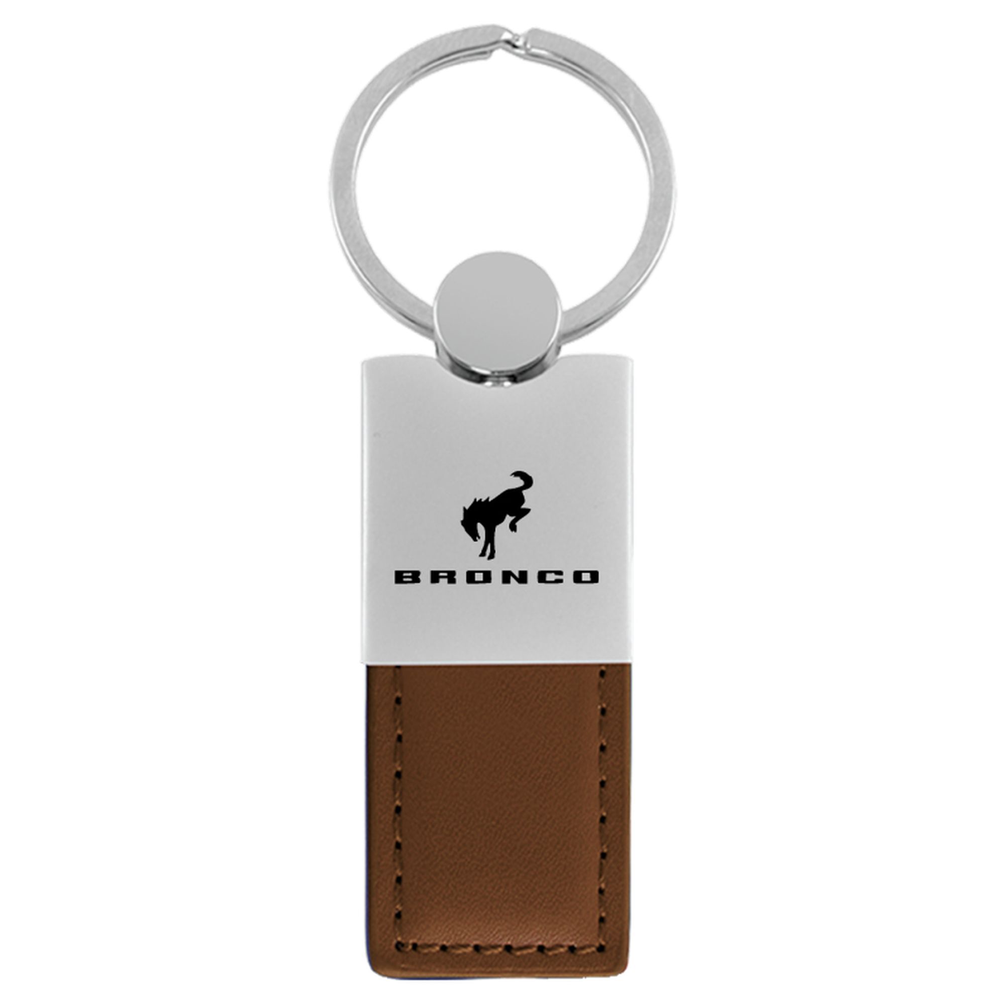Ford Bronco 2020 Duo Rectangular Leather Key Chain - Picture 6 of 10