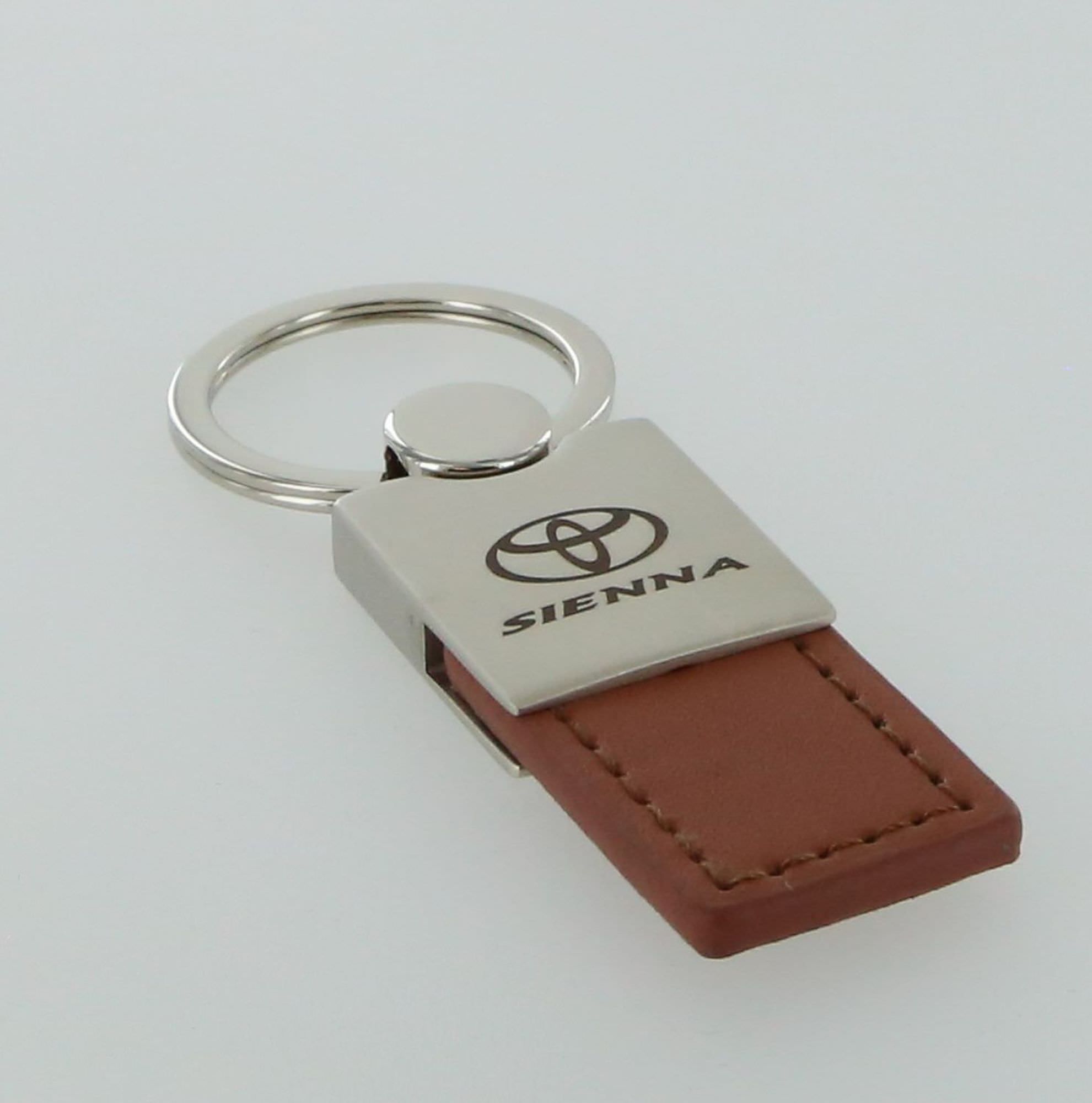 Toyota Sienna Oval Leather Key Chain (Black) | eBay