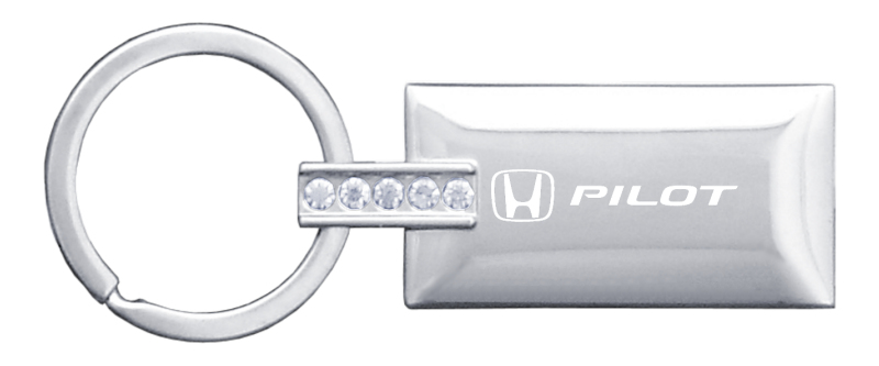 Honda Pilot Jeweled Rectangular Key Ring - Picture 7 of 9