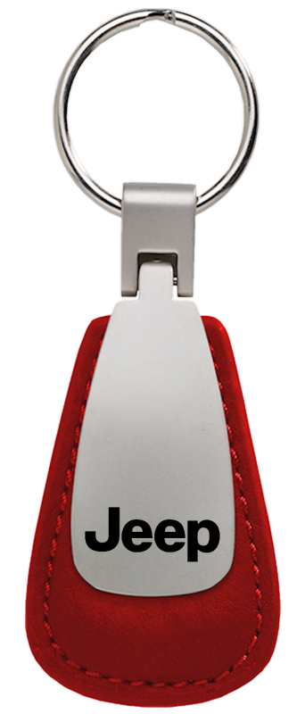 Jeep Leather Teardrop Key Chain - Picture 4 of 4