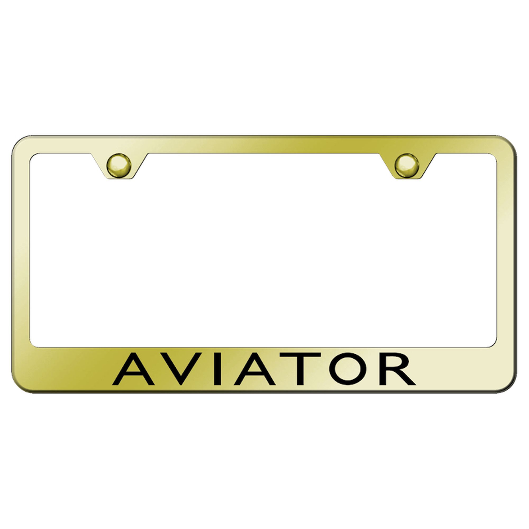 Lincoln Aviator Laser Etched Logo Stainless Steel License Plate Frame - Picture 5 of 6