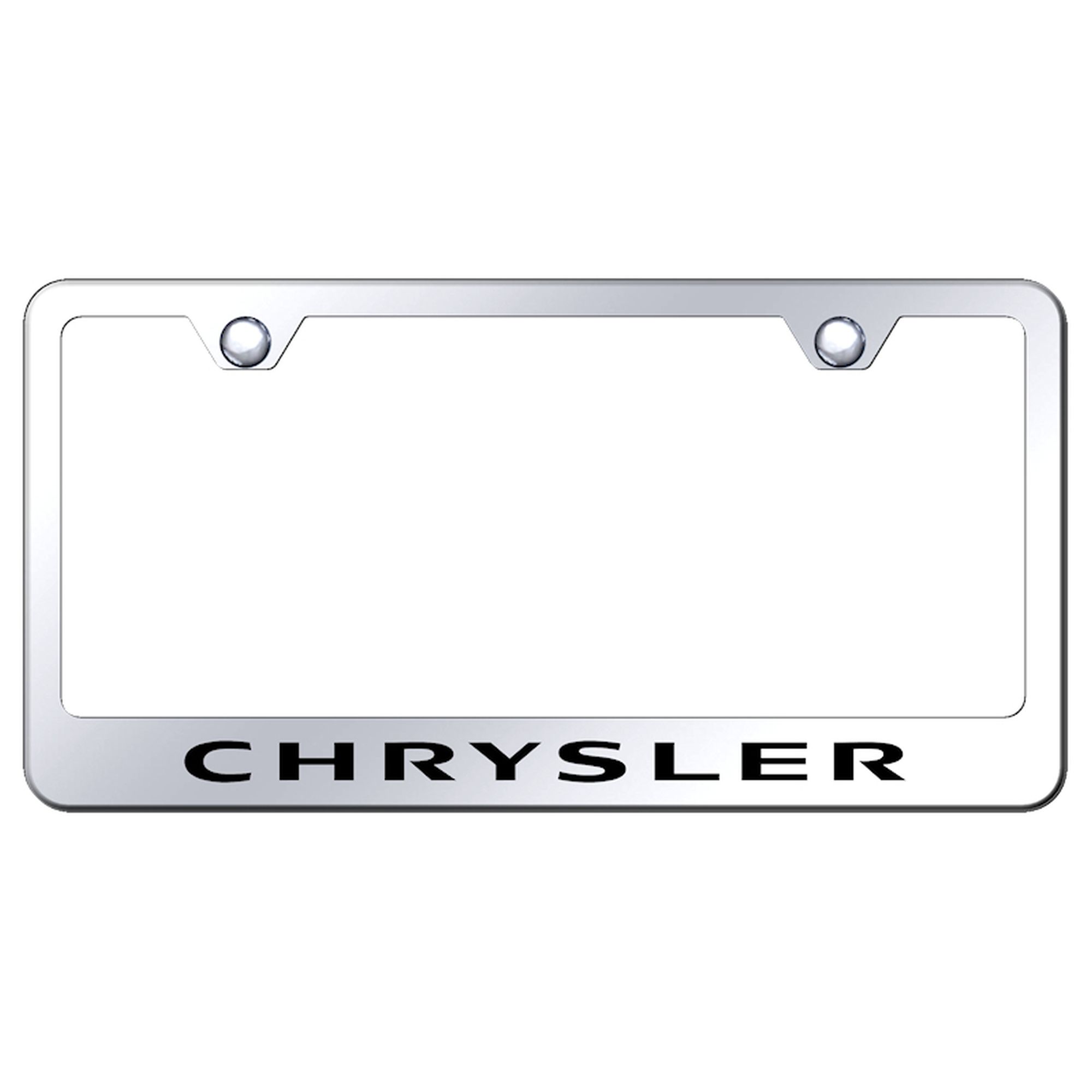 Chrysler Laser Etched Logo Stainless Steel License Plate Frame - Picture 9 of 14