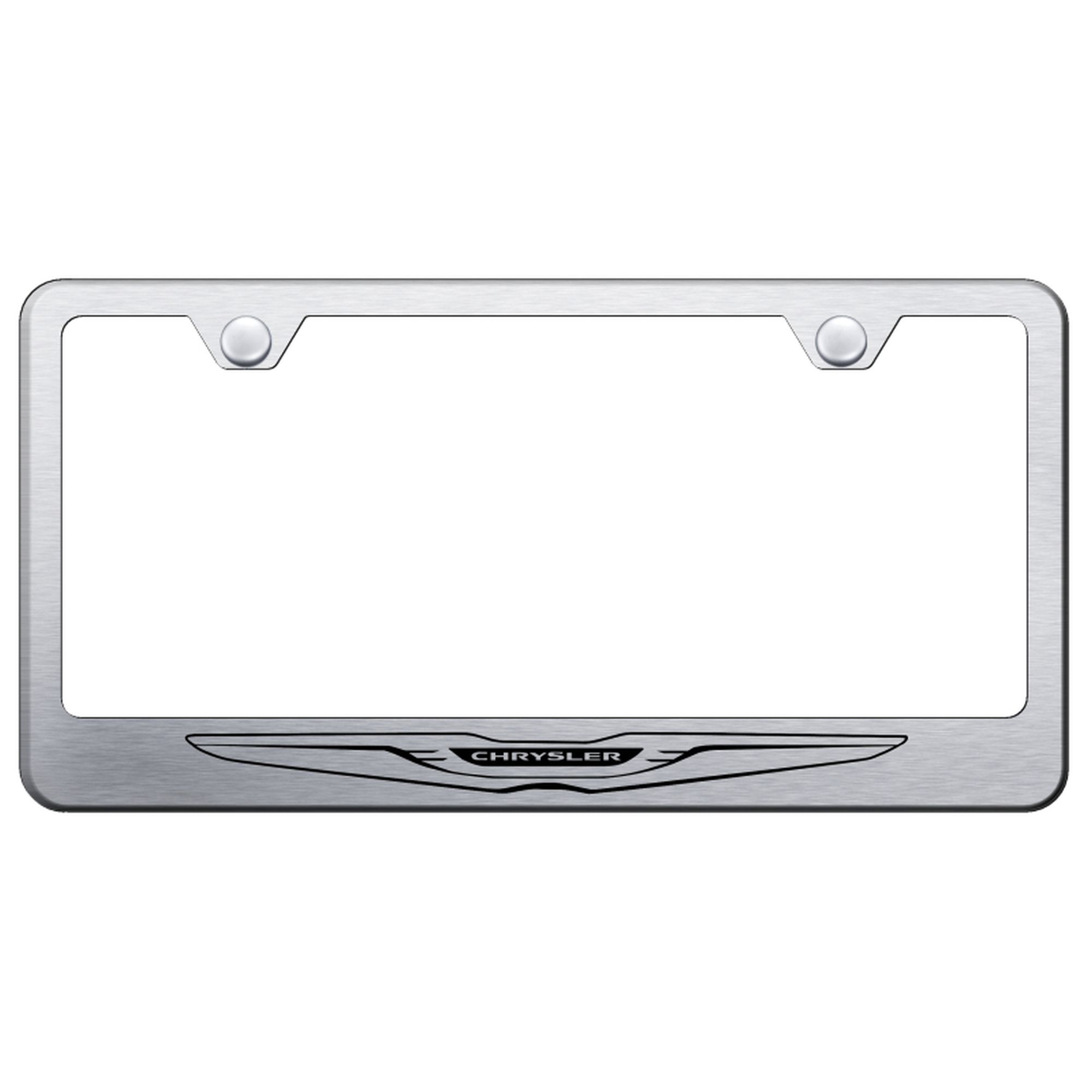 Chrysler Laser Etched Logo Stainless Steel License Plate Frame - Picture 5 of 14