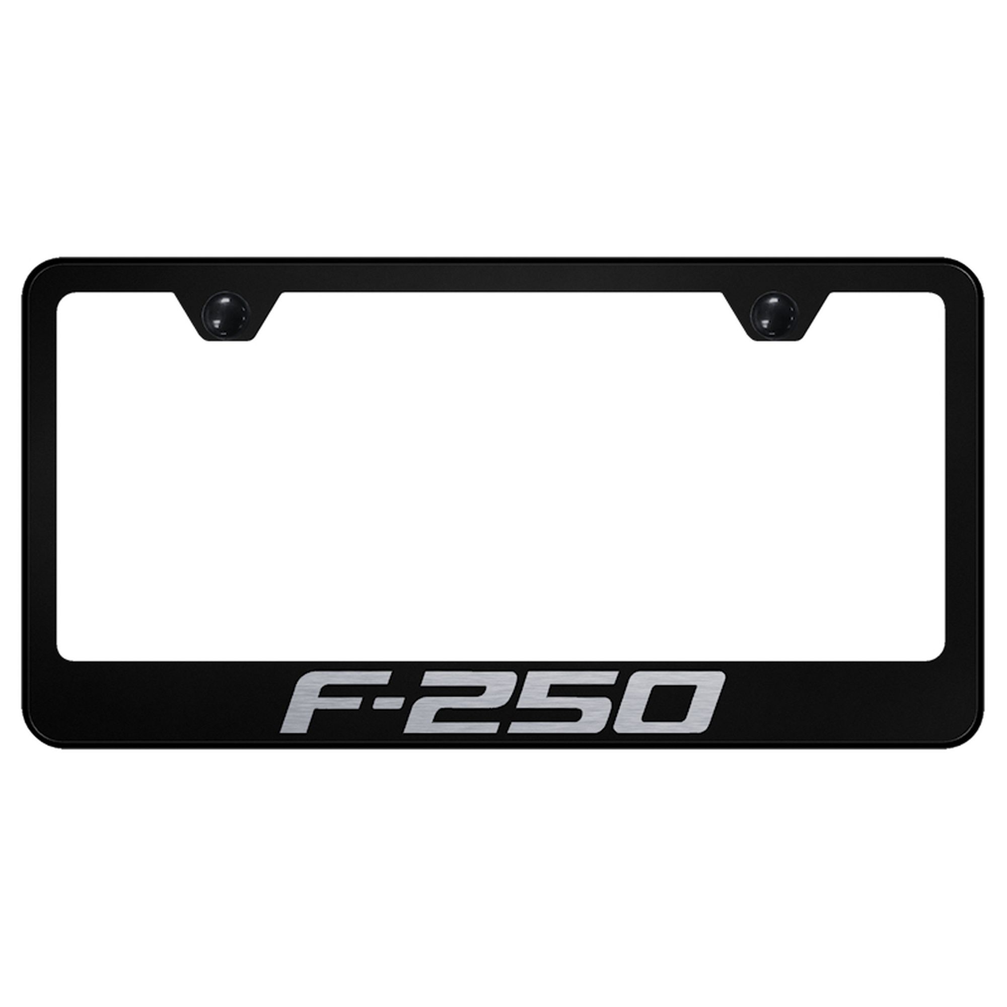 Ford F-250 Laser Etched Logo Stainless Steel License Plate Frame