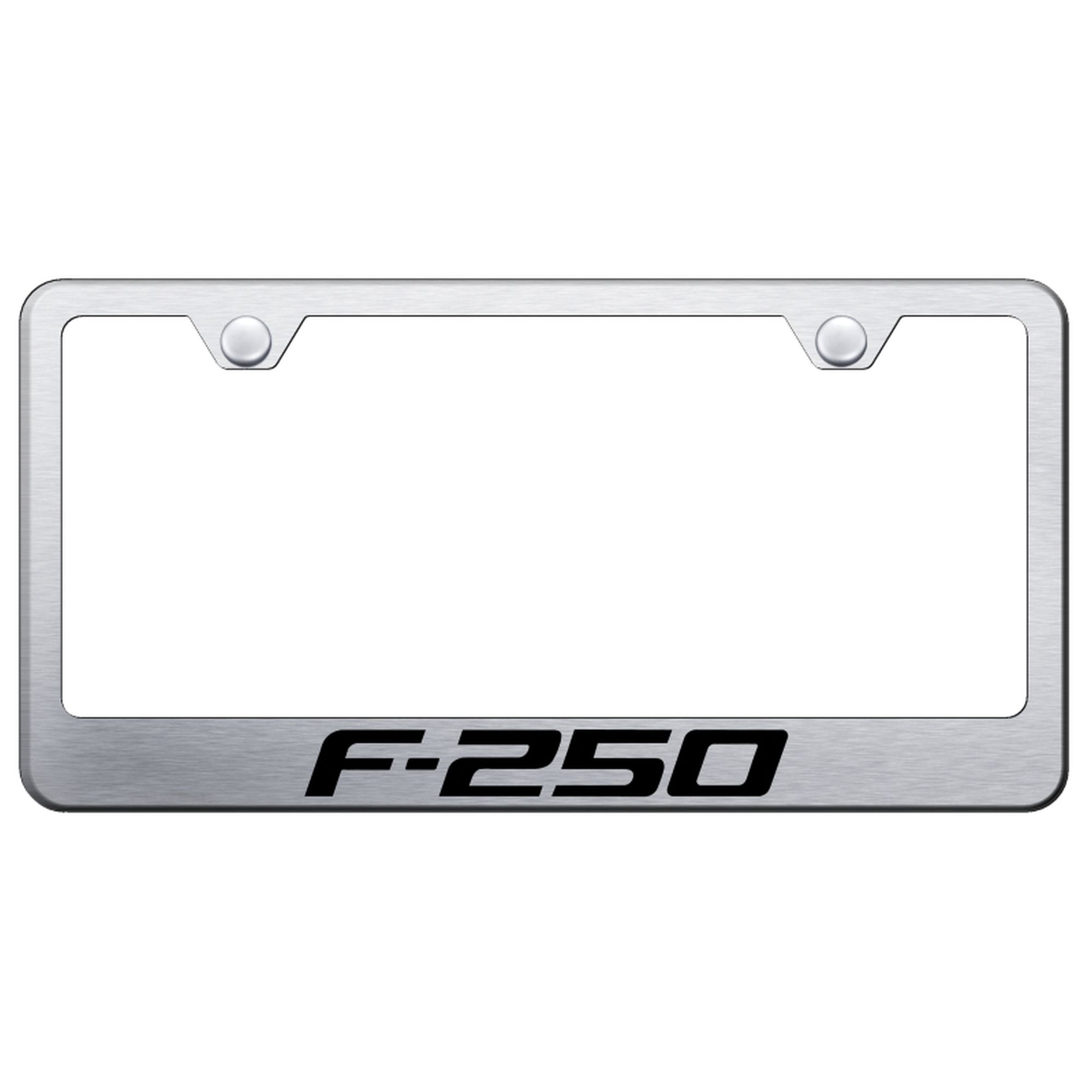 Ford F-250 Laser Etched Logo Stainless Steel License Plate Frame