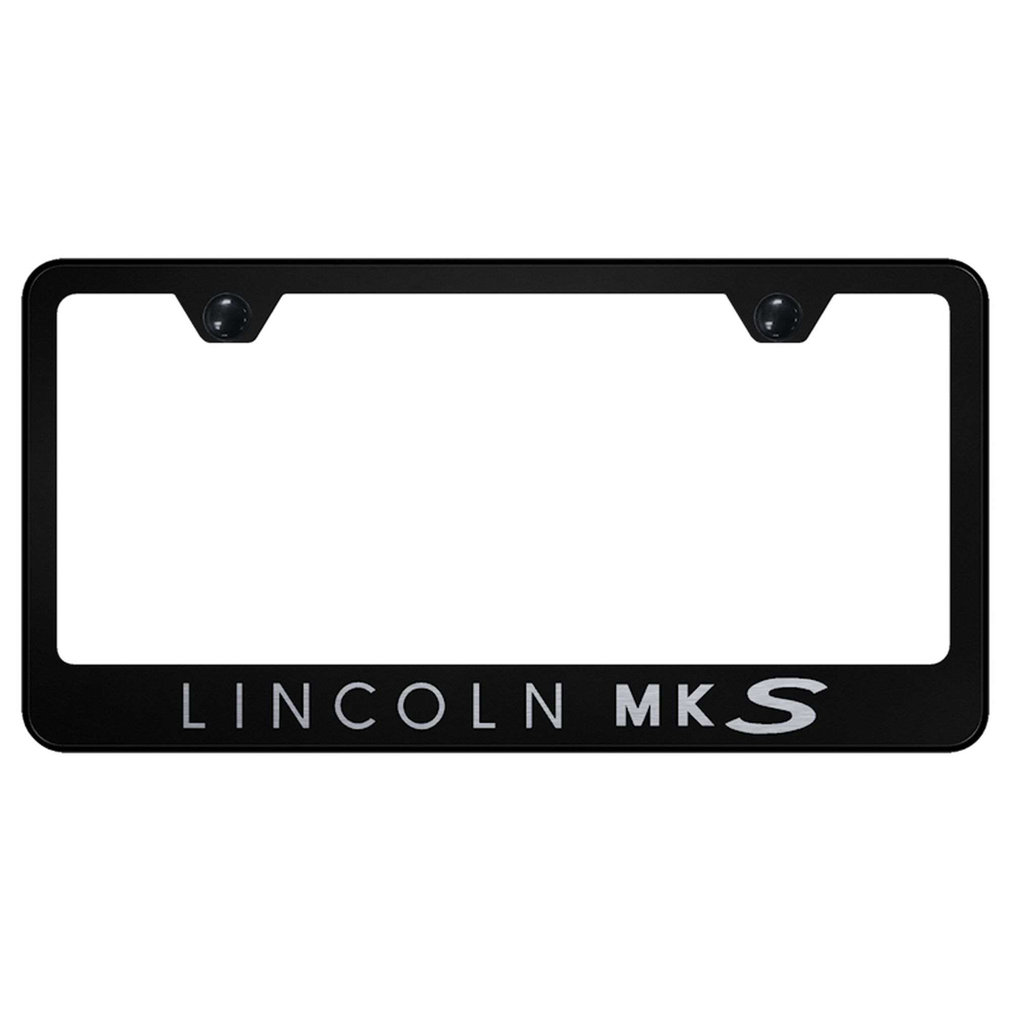 Lincoln MKS Laser Etched Logo Stainless Steel License Plate Frame - Picture 3 of 8