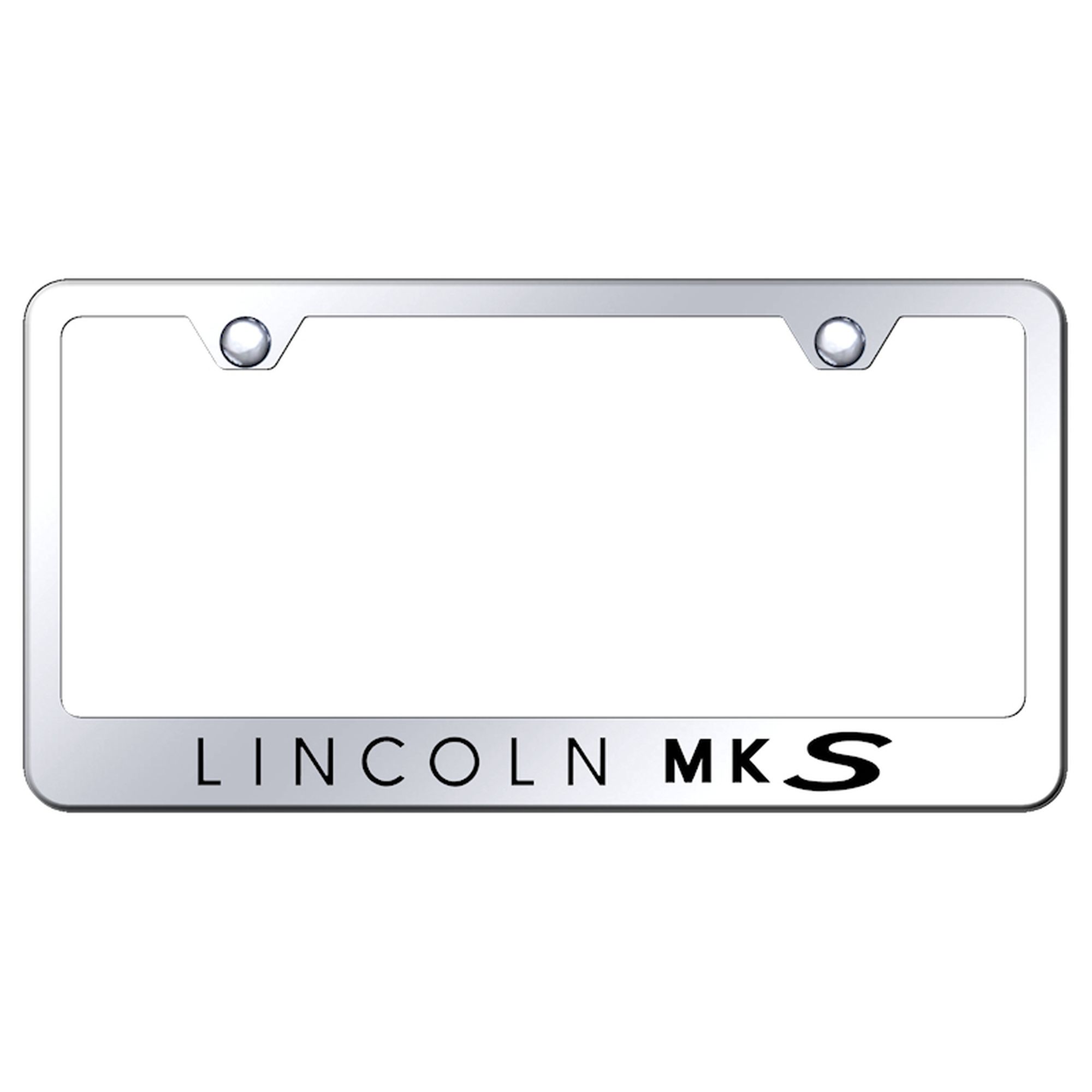 Lincoln MKS Laser Etched Logo Stainless Steel License Plate Frame - Picture 5 of 8