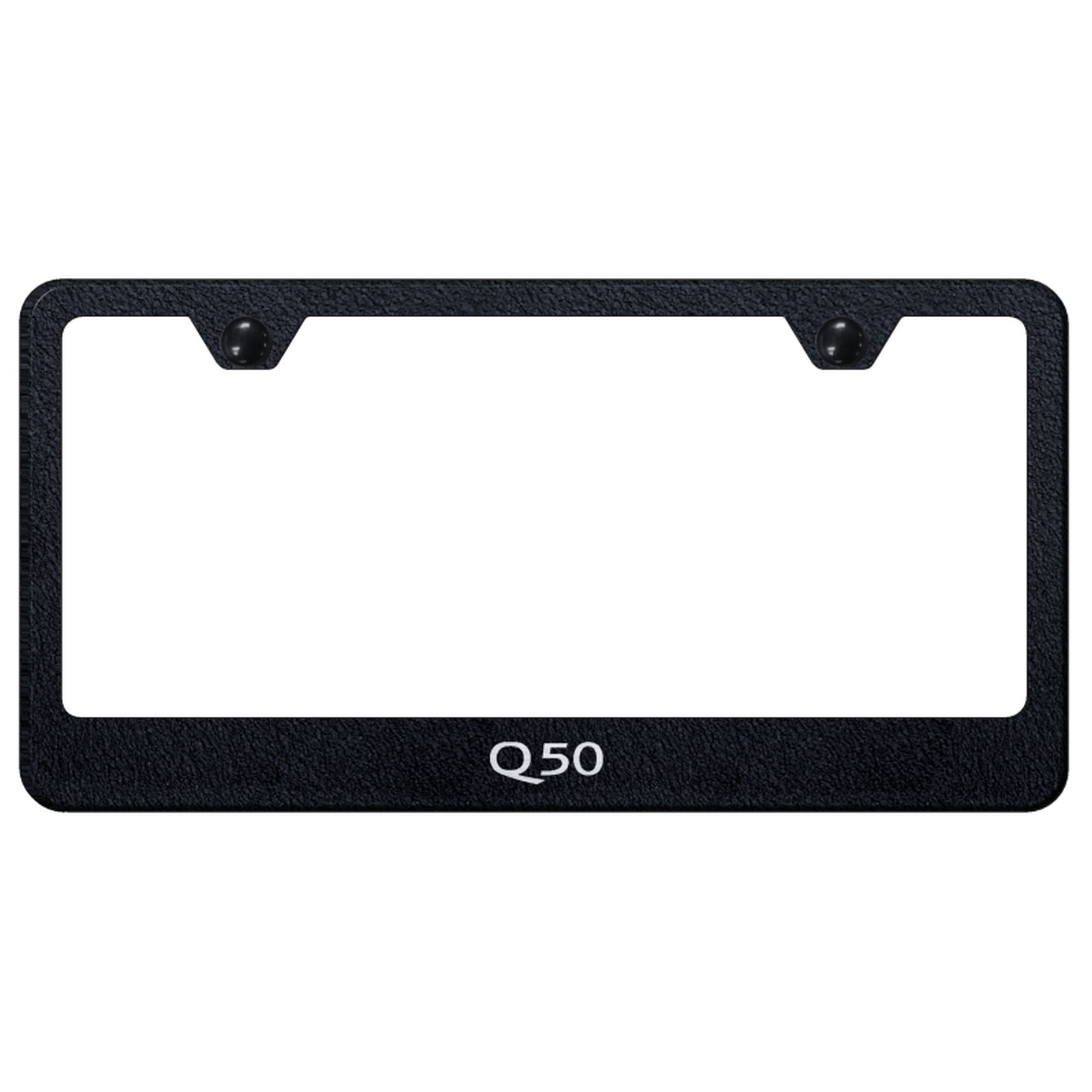Infiniti Q50 Laser Etched Logo Stainless Steel License Plate Frame - Picture 9 of 10