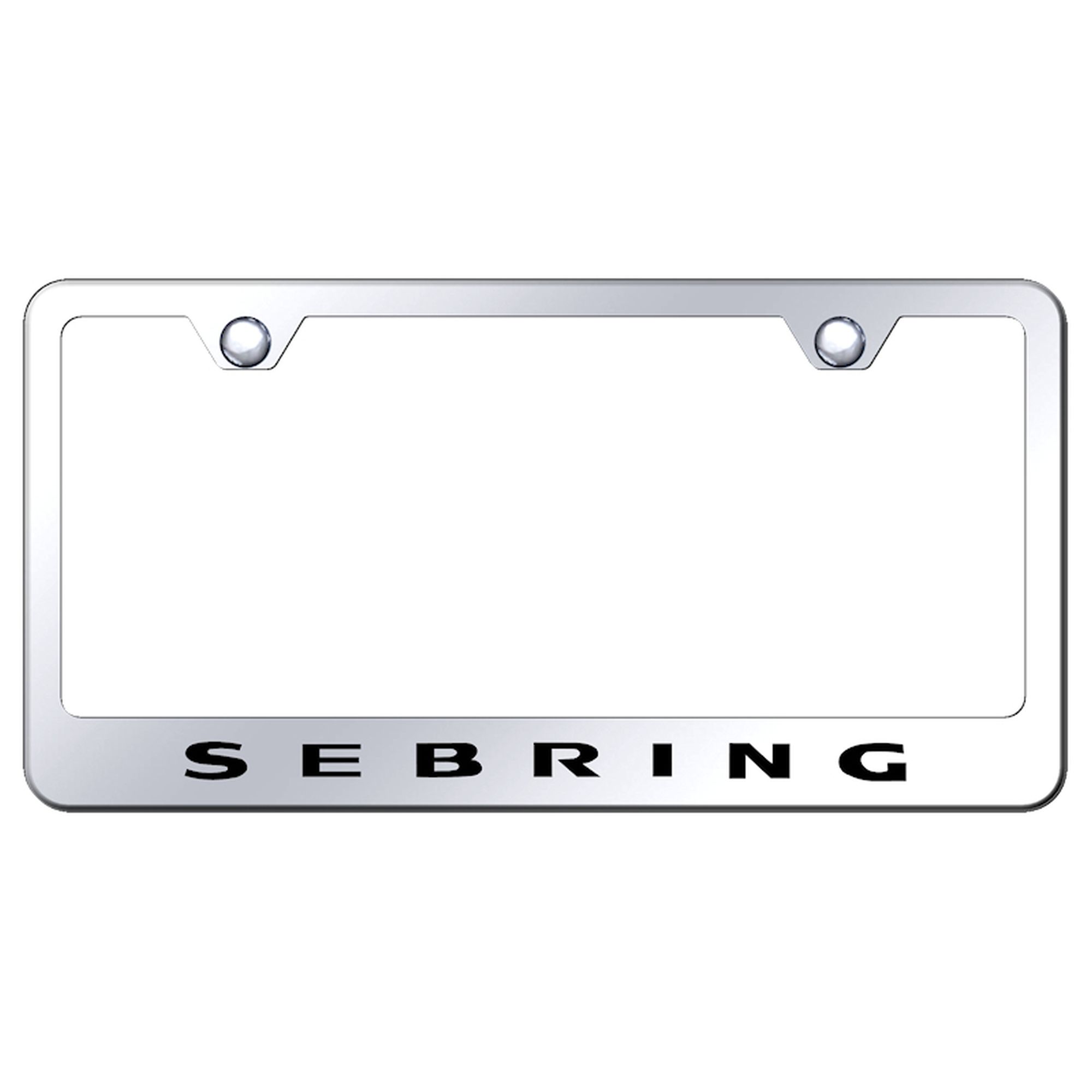 Chrysler Sebring Laser Etched Logo Stainless Steel License Plate Frame - Picture 3 of 6