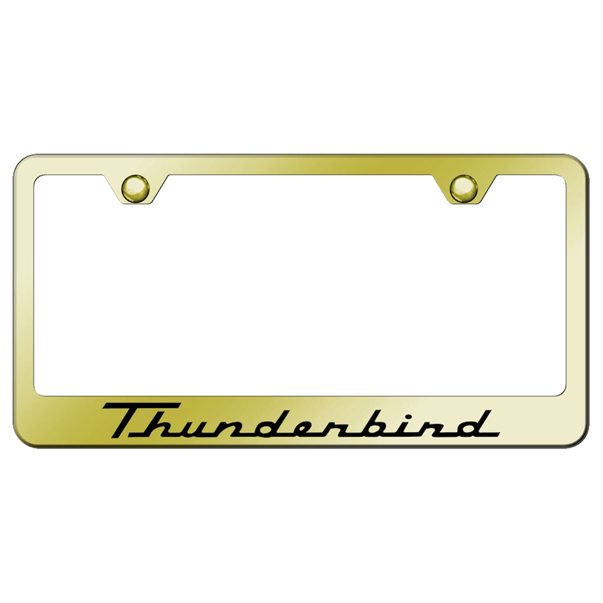 Ford Thunderbird Laser Etched Logo Stainless Steel License Plate Frame - Picture 7 of 9