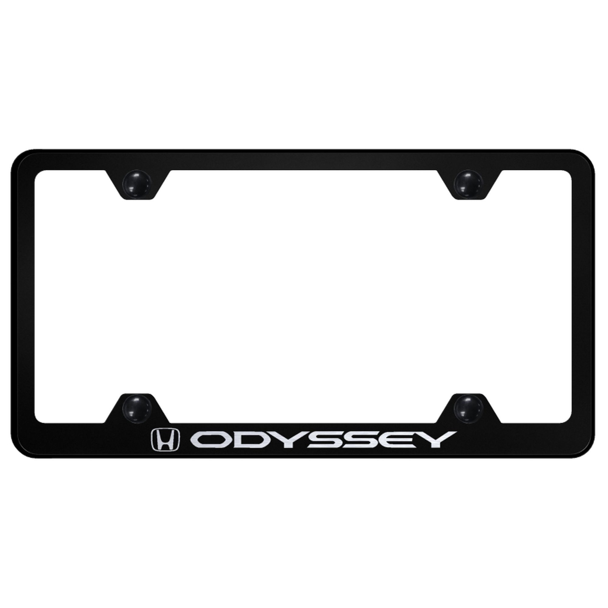 Honda Odyssey Laser Etched Stainless Steel Wide Body License Plate Frame