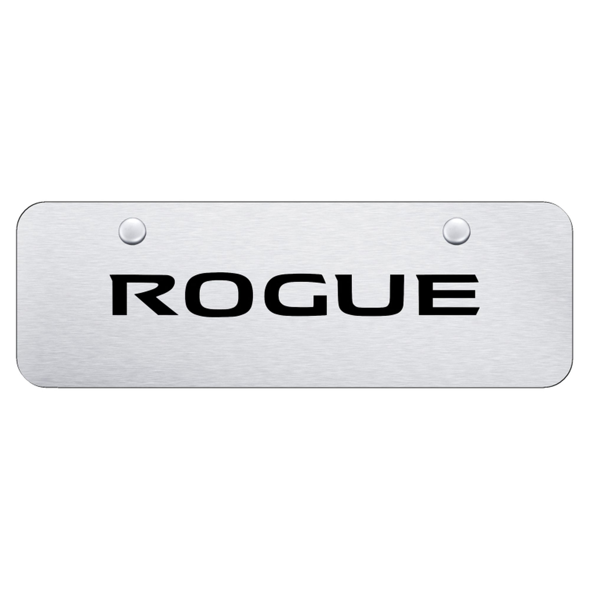 Satin Black NISSAN License Plate Frame Stainless Steel w/ Chrome Logo